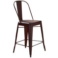 thumbnail image 1 of Chaise de Comptoir en Métal Série Vintage - Rouge (RTA), 1 of 2