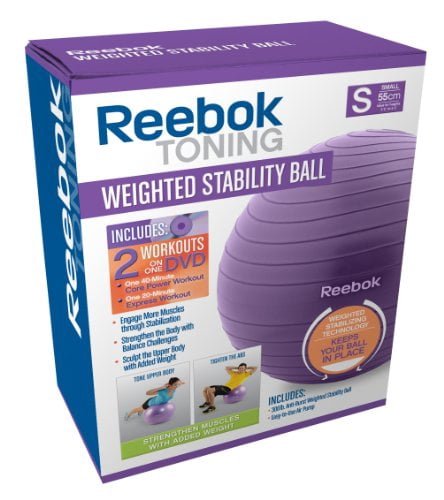 reebok weighted stability ball