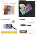 thumbnail image 5 of ZUXONGSY Turtle Hibiscus Butterfly Print Top Handle Satchel Purses Set of 2 for Women Large Tote Bag Satchel Handbags Shoulder Bag with PU Cash Wallet for Hiking Shopping, 5 of 5