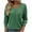 Green, variant on tarylea Fall Tops for Women V Neck Long Sleeve Tshirts Chest Pocket Loose Shirts Trendy Casual Dailywear