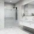 thumbnail image 6 of VIGO Elan 56 to 60 in. W x 74 in. H Sliding Frameless Shower Door in Chrome with 3/8 in. (10mm) Fluted Glass, 6 of 14