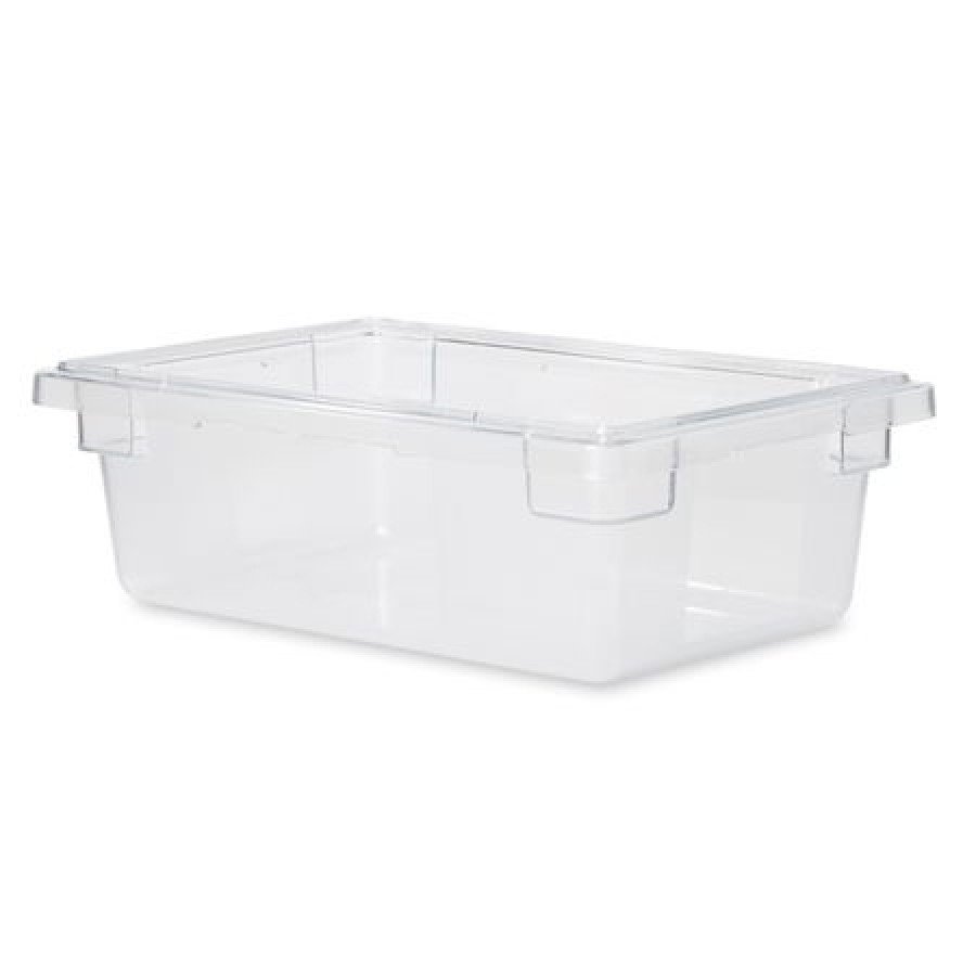 RUBBERMAID FG330900CLR Food/Tote Box,14 qt.