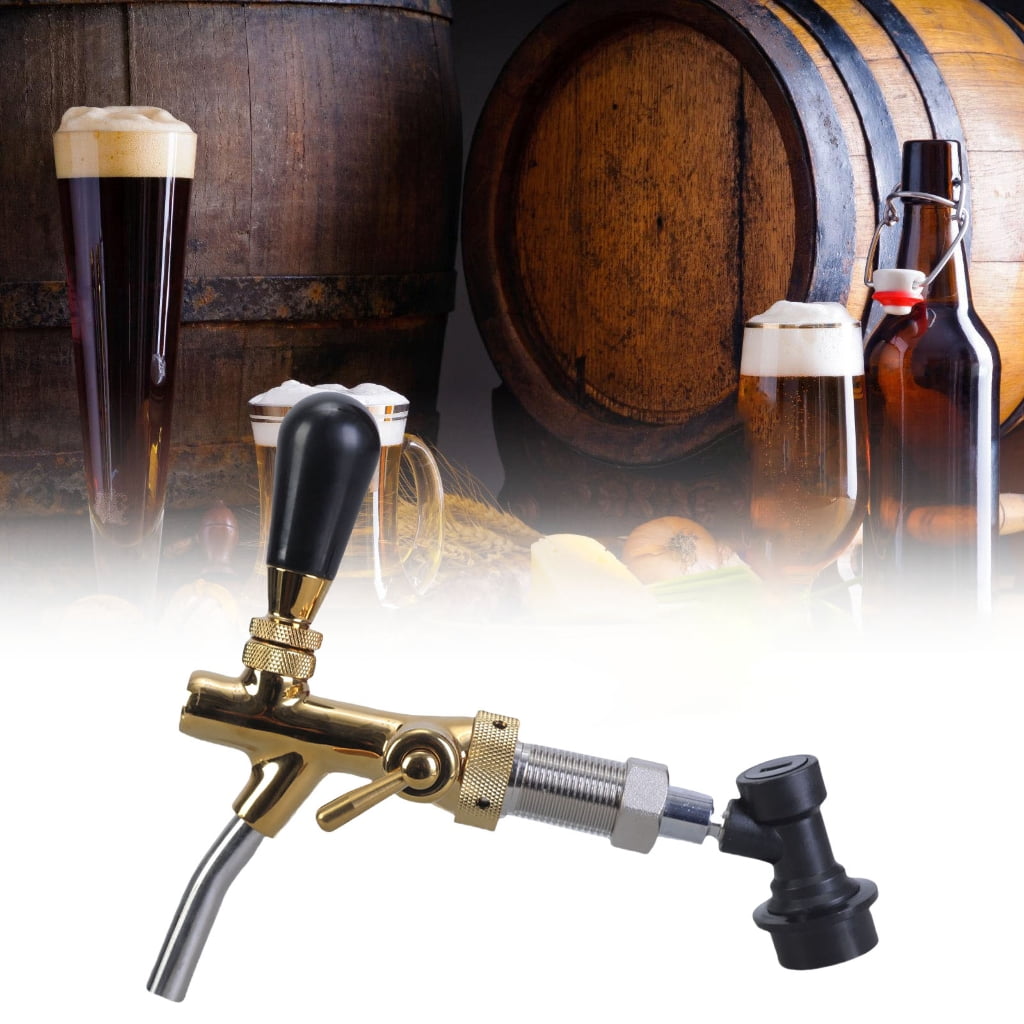 Draft Beer Dispenser Kegs Couplers Brass Texture Beer Tap Dispenser Draft Kegerator Tap Homebrews Accessory for Wine