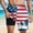 Multicolor, variant on Men's Swim Trunks with Compression Liner 9 Inch Bathing Suit Beach Swimsuits