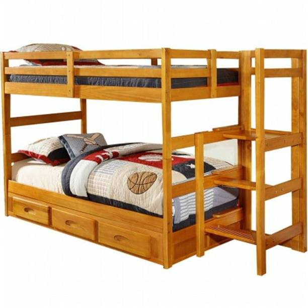 Franklin Stairstep Bunk Twin Bed, Bunky Bunk Bed