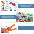 thumbnail image 4 of 200 Pcs Goupilles Colorées Multi-Usages en Liège Goupilles Délicates Fournitures de Cartes, 4 of 8