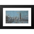 thumbnail image 2 of Giacomo Guardi 18x12 Black Modern Framed Museum Art Print Titled - View of the Square of San Marco, 2 of 5