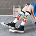 thumbnail image 3 of Lsque Sml Jeffy Printed Crew Socks Men's Women's LightWeight Thin Casual Calf Socks ,Knee High Socks,Cotton Socks, 3 of 9
