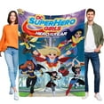 thumbnail image 1 of DC Super Hero Girls anti-pilling, suave, ligera, esponjosa y acogedora de lujo para hogar y cocina – Perfecta para niños y adultos,120X150cm, 1 of 6