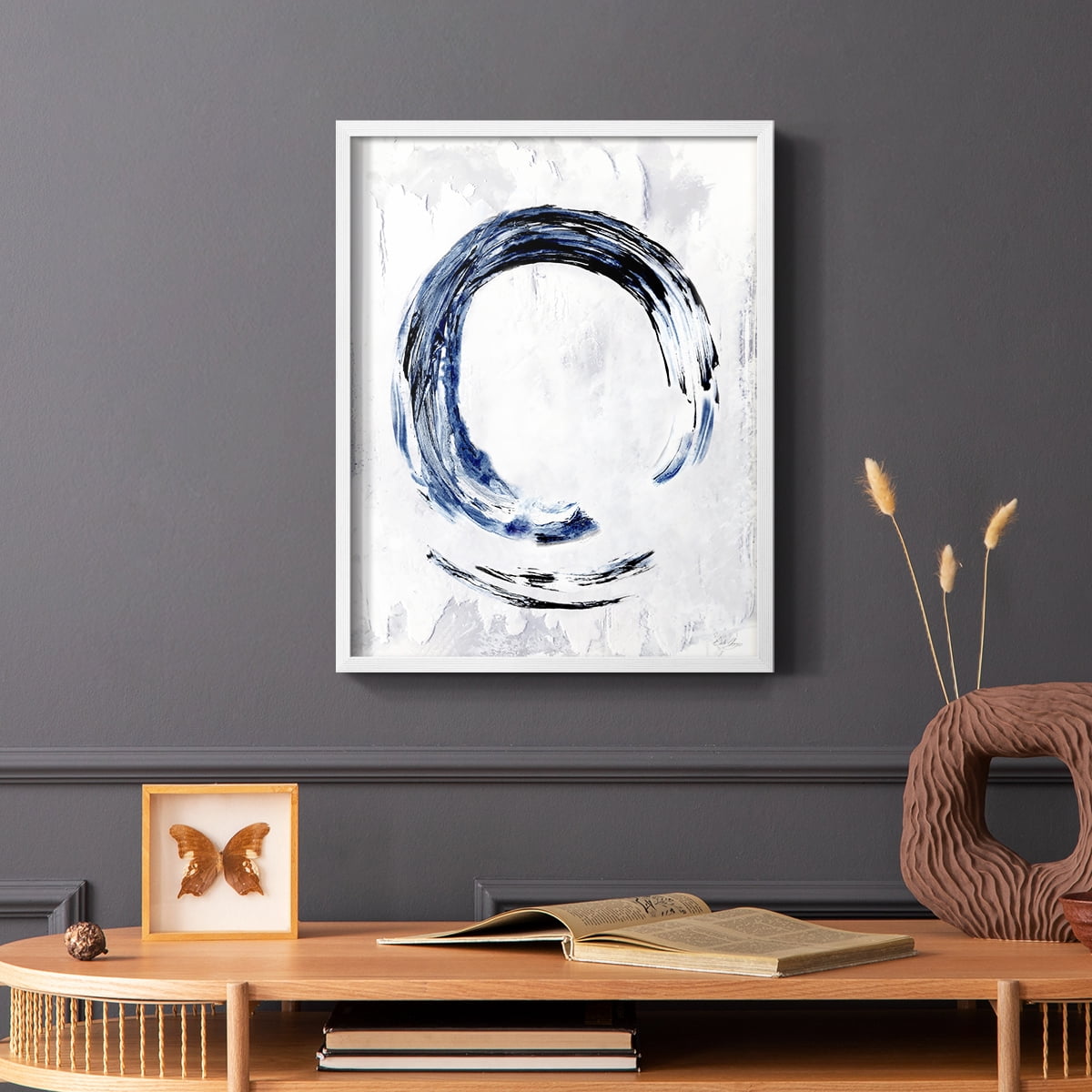 Moonglade II in White Solid Wood 8 x 10 Framed Print