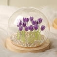 thumbnail image 1 of DIY Tulipán Luz de noche Muebles hechos a mano Decoración Simulación Flor Dormitorio Lámpara de mesa para dormir (13 flores), 1 of 7