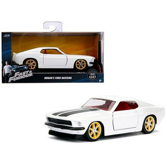 Jada 99517 Romans Ford Mustang White with Red Interior Fast & Furious Movie 1-32 Diecast Model Car
