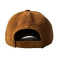thumbnail image 4 of Lukkizara Real Suede Leather Lambskin Outdoor Unisex Baseball Sport Hat Tan, 4 of 4