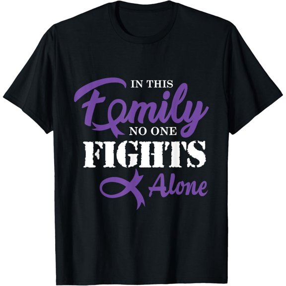 men and women can wear，Pancreatic Cancer Fight Cancer Ribbon T-Shirt