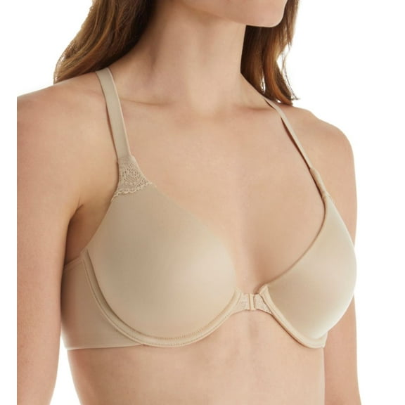 Women's Self Expressions 05650 Comfort Obsession Demi Lace T-Back Bra (Latte Lift 34B)
