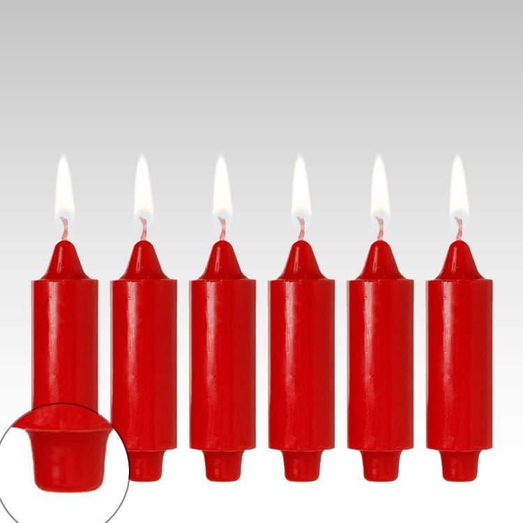 Red 5" Coach Candles (Set of 6)