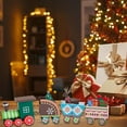 thumbnail image 6 of Wooden Christmas Desk Decor Set with Train Figurines - Holiday Ornament for Home, Office, and Bookshelf, 6 of 7