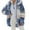 Blue, variant on Women's Soft Hooded Jacket Lightweight Outdoor Water Windproof Cozy Comfort Fit