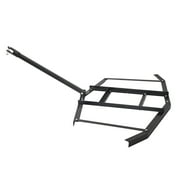 KFFKFF Drag Harrow, 66 Span Towable Drag Harrow, Q235 Steel Driveway Leveler with Modifiable Bars & Pin Hitch, Can Hold up to 50 lbs, Tractor Driveway Harrow Suitable for ATVs, UTVs