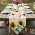 thumbnail image 5 of Vintage Yellow Sunflower Table Runner 48 Inches Long American Pastoral Style Table Runners for Dining Room Tabletop Dresser Scarf Home Party Banquet Wedding Holiday Decoration, 5 of 9