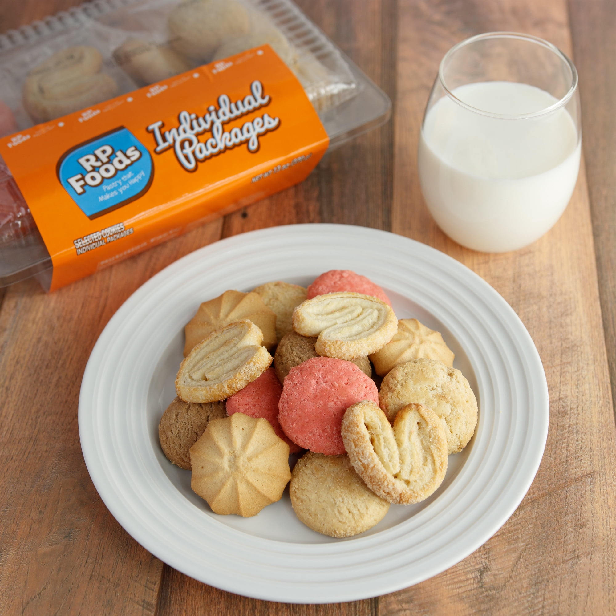 (3 pack) RP Foods Assorted Baked Cookies, 17 Sleeves of 2 Cookies, 13 oz