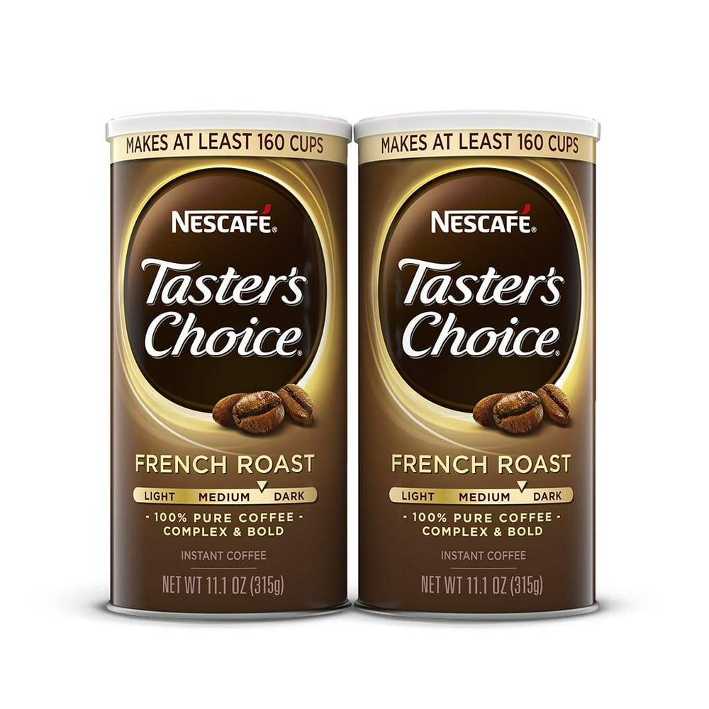 NESCAFE Taster's Choice, French Roast Medium Dark Roast Instant Coffee