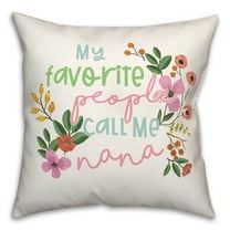 Creative Products My Favorite People Call me Nana Spun Poly Pillow