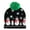 Black, variant on Festive Christmas Deck Yo' Self Adult Novelty Light Up Knit Beanie Pom Pom Winter Hat Cold Weather Cap OSFM Winter
