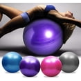 thumbnail image 3 of Exercise Ball Extra Thick Yoga Ball Chair for Office & Home & Gym-Grey, 3 of 5