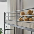 thumbnail image 5 of Zimtown Twin Loft Bed with Desk, Metal Bunk Bed, for Bedroom, Gray, 5 of 10