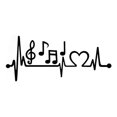 thumbnail image 3 of Opvise Musical Note Heartbeat Auto Decal Self-adhesive Sticker Car Body Window Decor, 3 of 4
