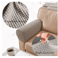 thumbnail image 3 of Garayma 2pcs Armrest Covers Stretch Fabric Armrest Covers Anti-Slip Sofa Armchair Slipcovers Furniture Protectors Sand, 3 of 9