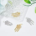 thumbnail image 3 of Rhinestone Dancer Charms Ballet Charms with Open Jump Ring Cubic Zirconia Charms for Jewelry Making Clear, 3 of 9