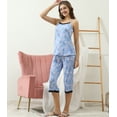thumbnail image 4 of Doublju Women's Sleeveless Lace Top Capri Pajama 2 Pcs Set (Plus Size Available), 4 of 5