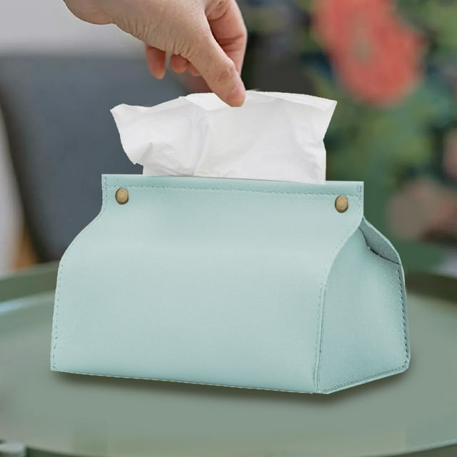 Vaidha Tissue Box Leather Tissue Box Bedroom Living Room Desktop Tissue Organiser Home Tissue Sets