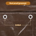thumbnail image 3 of Tarps 20' x 30', 16 Mil Heavy Duty Waterproof Tarps, Waterproof Poly Tarps with Grommets and Reinforced Edges UV Resistant Tear&Fade Brown Multipurpose Tarpaulin for Pool Car Outdoor Coverings, 3 of 11