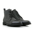 thumbnail image 6 of Polar Fox Brooke MPX806061 Woolen and Synthetic Leather Lace-up Fashion Chukka Boots with Zipper Closure, in Black & Wool, Men's Size 7, 6 of 8