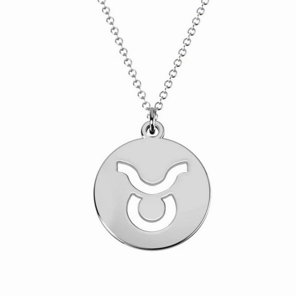 Devika Fine Jewelry Taurus Zodiac Pendant Necklace 925 sterling Silver with 18 inches Chain Astrology Gift