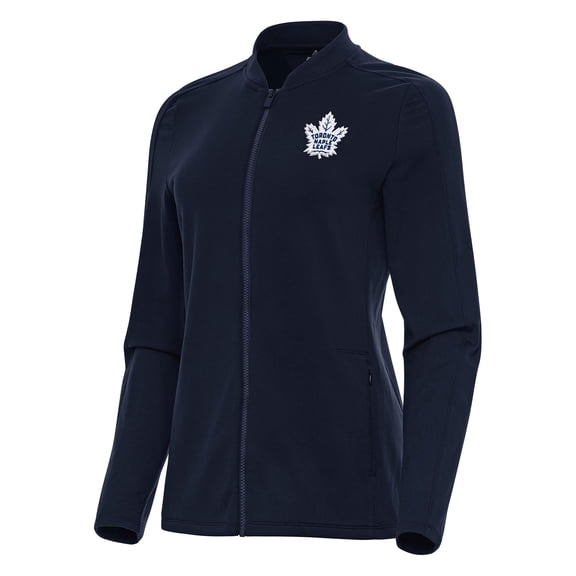 Women's Antigua Navy Toronto Maple Leafs Continual Full-Zip Jacket