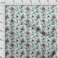thumbnail image 3 of oneOone Polyester Lycra Dark Teal Green Fabric Sea Life Pattern Quilting Supplies Print Sewing Fabric By The Yard 56 Inch Wide, 3 of 6