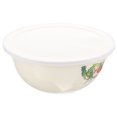 thumbnail image 4 of White Enamel Bowl with Lid for Home Retro Style Kitchen Basin MultiFunctional Use Large Capacity 10.24 Inches, 4 of 9