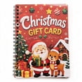 thumbnail image 3 of Christmas Gift Card Book Keepsake Album Spiral Bound Cute Santa Gingerbread Reindeer Cover for Holiday Storage Gift Giving Merry Christmas Gift Card Book Christmas Gifts by MPOISVA, 3 of 7