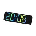 thumbnail image 2 of Reloj de mesa digital Silencioso Multifuncional 3 niveles Atenuador de brillo Alarma dual Azul perfecl Despertador de proyección, 2 of 8
