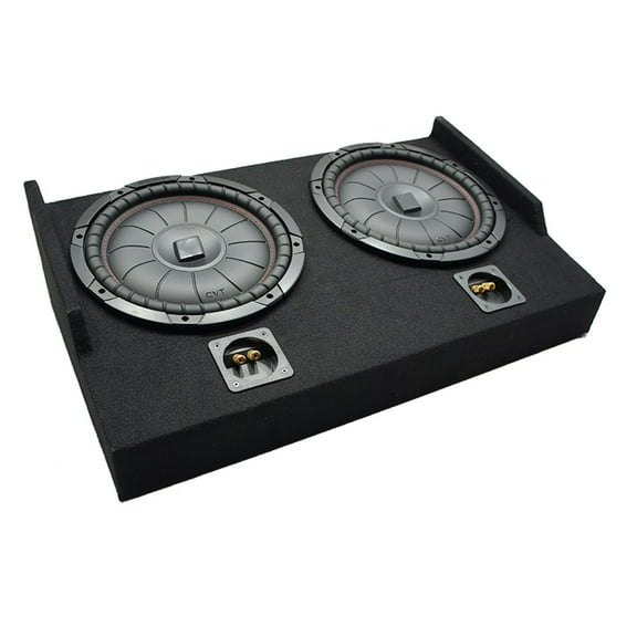 2015 - 2025 Ford F150 Super Cab Kicker CompVT CVT12 Dual 12" Custom Sub Box 2 Ohm