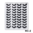 thumbnail image 1 of False Eyelashes Faux Mink Lashes 20 Pairs Long Dramatic Fluffy Volume Natural Fake Eyelashes Value Pack MC-2, 1 of 5