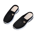 thumbnail image 5 of Fnooota Womens Slip on Sneakers, Mesh Non Slip Summer Casual Walking Shoes Black Size 7.5, 5 of 7