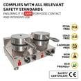 thumbnail image 5 of ALDKitchen Belgian Waffle Maker | Cone Maker and Waffle Iron | Round-Shape Thin Waffles | Stainless Steel | 110V (DOUBLE), 5 of 9