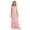 Pink, variant on inhzoy Beaded Ruched Chiffon Junior Bridesmaid Long Dress Sleeveless Flower Girl Maxi Dress Party Ball Gown Blue 14
