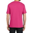 thumbnail image 3 of Men's Perfect Weight Crew Tee Dark Fuchsia 2X-Large, 3 of 4