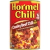 HORMEL Chili Chunky Beef No Beans, No Artificial Ingredients, Steel Can 15 oz